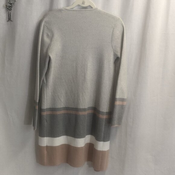 NWT Apt. 9 Size small Open Cardigan Tan/Gray/White - Picture 5 of 12